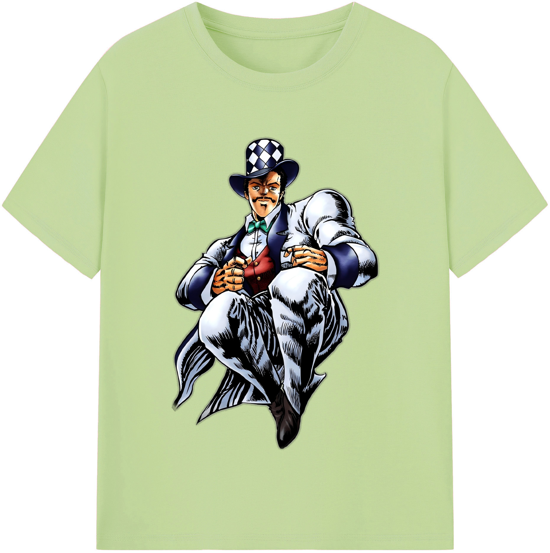 （画像用） ジョジョの奇妙な冒険 ウィル?アントニオ?ツェペリ JoJo's Bizarre Adventure Will Anthonio Zeppeli 綿100％半袖Tシャツ（フロントプリント）